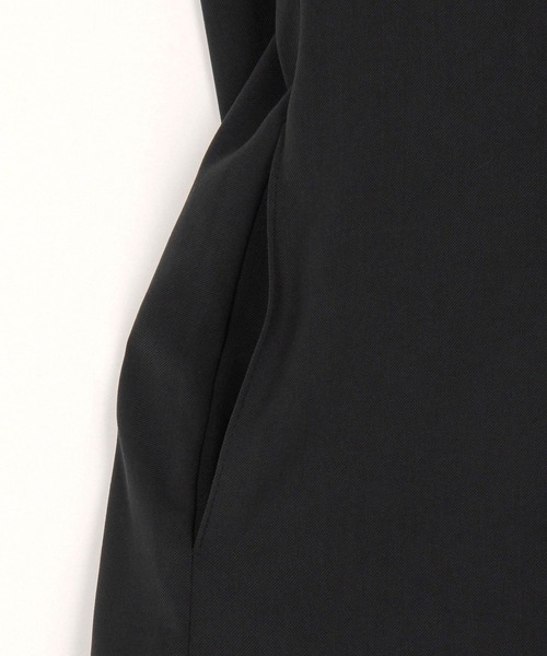 179/WG（イチナナキュウダブルジー）の「スクエアラペル ミニワンピース（ワンピース・レディース・ベージュ/チャコールグレー/ブラウン・MEDIUM）」の11枚目の写真