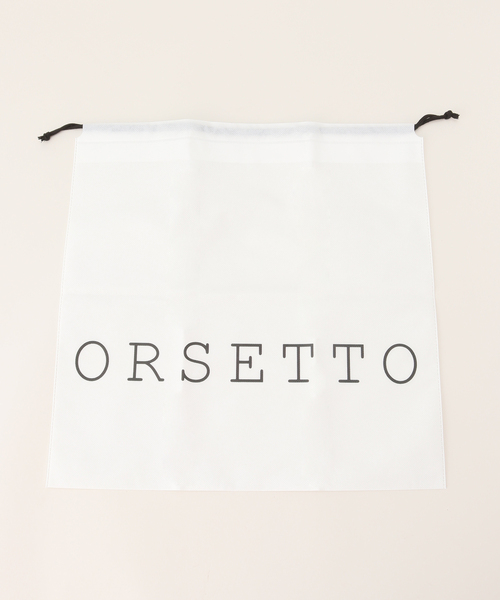 ORSETTO レザータブルジップスクエアバッグ ORSETTO レザータブルジップスクエアバッグ
