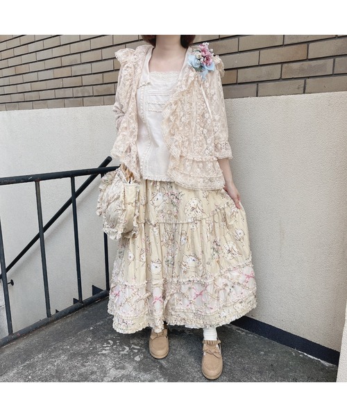 PINK HOUSE（ピンクハウス）の「フラワーラッセルレースフリル
