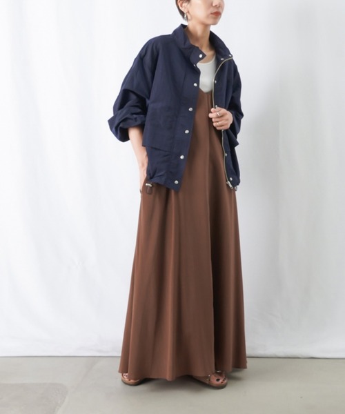 極美品♡ルネ♡ボレロジャケット ❤︎ボレロハイネックフードナイロンジャケット ホワイト 白