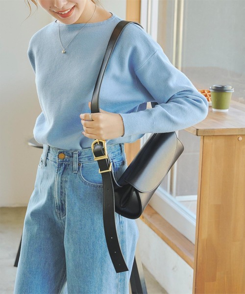 titivate（ティティベイト）の「ﾗｳﾝﾄﾞｼｮﾙﾀﾞｰﾊﾞｯｸﾞ（ショルダーバッグ・レディース・ブラック/ブラウン・FREE）」の6枚目の写真