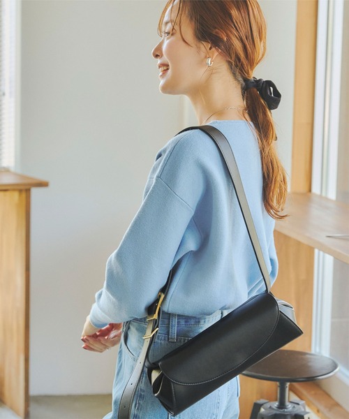 titivate（ティティベイト）の「ﾗｳﾝﾄﾞｼｮﾙﾀﾞｰﾊﾞｯｸﾞ（ショルダーバッグ・レディース・ブラック/ブラウン・FREE）」の7枚目の写真