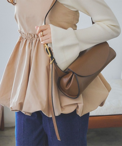 titivate（ティティベイト）の「ﾗｳﾝﾄﾞｼｮﾙﾀﾞｰﾊﾞｯｸﾞ（ショルダーバッグ・レディース・ブラック/ブラウン・FREE）」の10枚目の写真