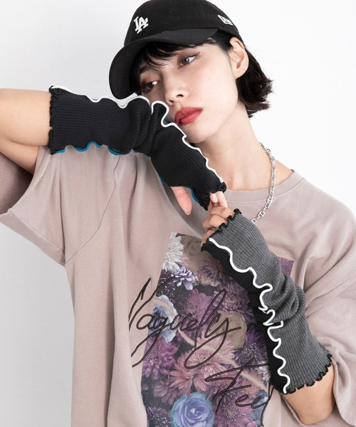 PAGEBOY(ページボーイ)の「ハイショクアームウォーマー(アームカバー・レディース・パープル系その他/ブラック系その他・FREE)」の3枚目の写真