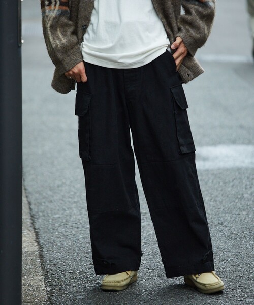 ［ALOUND］M-47 カーゴパンツ　ブラック　M ZOZO限定】M-47 カーゴパンツ（カーゴパンツ）｜CIAOPANIC（チャオ