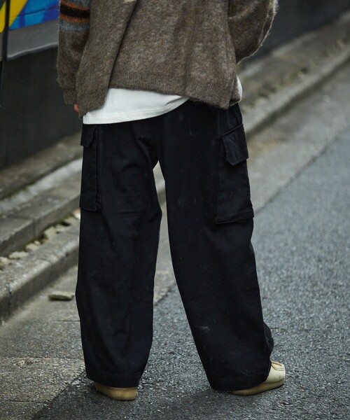 FREAK'S STORE（フリークスストア）の「KONECO/コネーソ ワイドシルエット M-47カーゴパンツ（カーゴパンツ・メンズ・ブラック/オリーブ・MEDIUM/LARGE）」の16枚目の写真