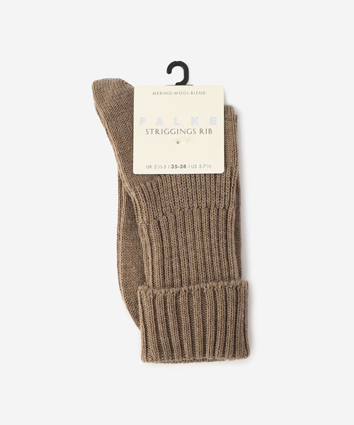 FALKE(ファルケ)の「FALKE | 47520 STRIGGINGS RIB SOCKS WOMEN(ソックス/靴下・レディース・ダークグレー/ホワイト/ダークブラウン/ブラウン/ピンク/ブラウン系その他・35/38)」の4枚目の写真