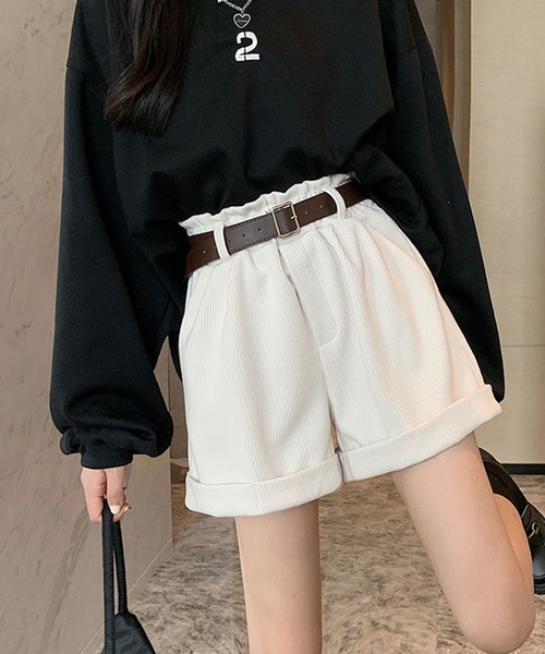 Amulet(アミュレット)の「コーデュロイショートパンツ(その他パンツ・レディース・カーキ/ホワイト/ブラック・L/M/XL)」の11枚目の写真