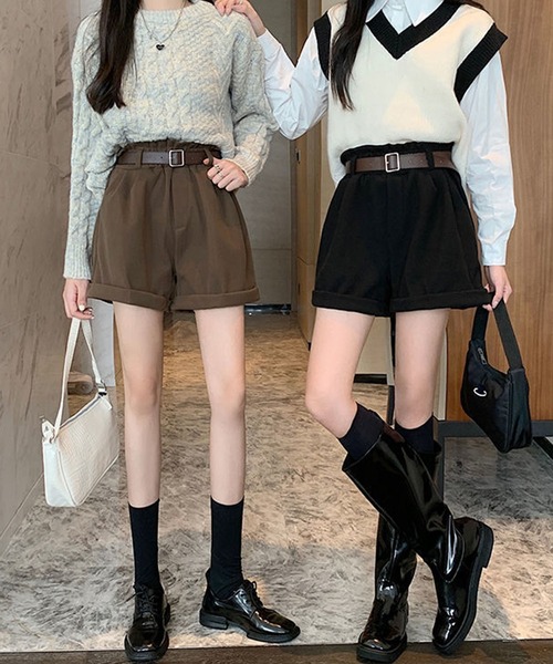 Amulet(アミュレット)の「コーデュロイショートパンツ(その他パンツ・レディース・カーキ/ホワイト/ブラック・L/M/XL)」の14枚目の写真