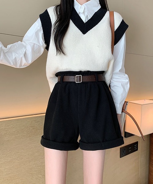 Amulet(アミュレット)の「コーデュロイショートパンツ(その他パンツ・レディース・カーキ/ホワイト/ブラック・L/M/XL)」の16枚目の写真