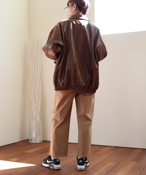 ULEULA（ウルア）の「フェイクレザーブルゾン（ブルゾン・レディース・ブラック/ブラウン・FREE）」の20枚目の写真