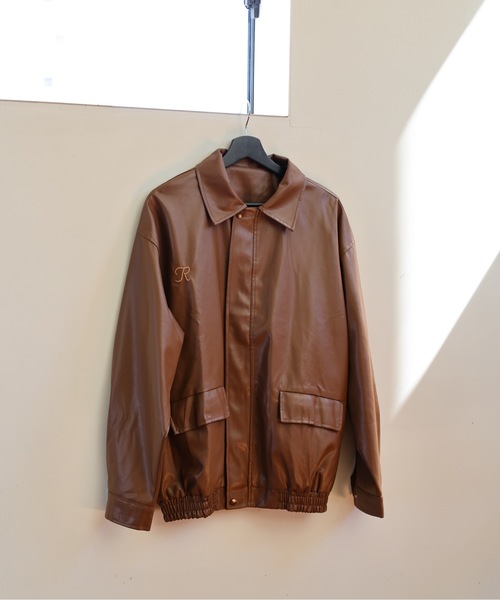 ULEULA（ウルア）の「フェイクレザーブルゾン（ブルゾン・レディース・ブラック/ブラウン・FREE）」の21枚目の写真