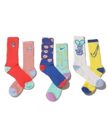 NIKE（ナイキ）の「NIKE U NK ED CSH CRW 3P 144 MKR MVS / ナイキ ED CSH 3P 144 MKR MVS クォーター クルー ソックス 【SP】（ソックス/靴下）」