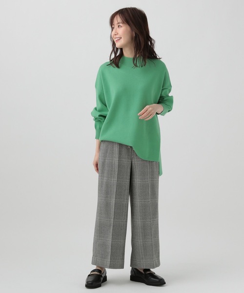Elura(エルーラ)の「【小柄サイズ Elkotonaコトナウールライクワイドパンツ(その他パンツ・レディース・ブラウン系その他/ブラック系その他/ホワイト/チャコールグレー/ライトグレー/グリーン・SMALL/MEDIUM)」の7枚目の写真