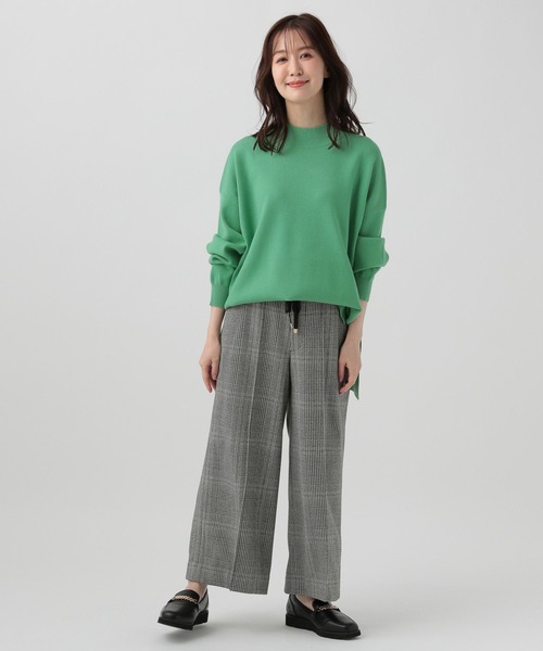 Elura(エルーラ)の「【小柄サイズ Elkotonaコトナウールライクワイドパンツ(その他パンツ・レディース・ブラウン系その他/ブラック系その他/ホワイト/チャコールグレー/ライトグレー/グリーン・SMALL/MEDIUM)」の8枚目の写真