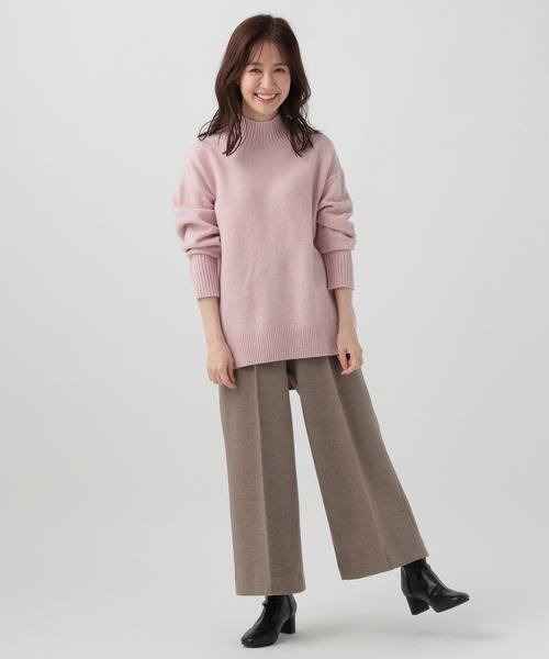 Elura(エルーラ)の「【小柄サイズ Elkotonaコトナウールライクワイドパンツ(その他パンツ・レディース・ブラウン系その他/ブラック系その他/ホワイト/チャコールグレー/ライトグレー/グリーン・SMALL/MEDIUM)」の9枚目の写真