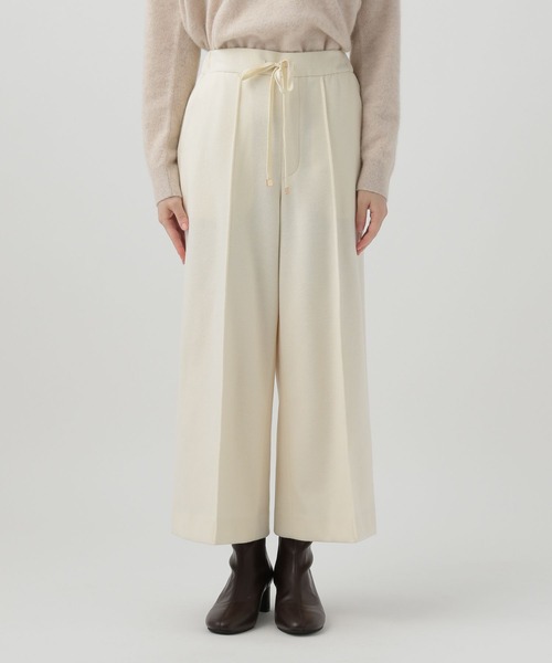Elura(エルーラ)の「【小柄サイズ Elkotonaコトナウールライクワイドパンツ(その他パンツ・レディース・ブラウン系その他/ブラック系その他/ホワイト/チャコールグレー/ライトグレー/グリーン・SMALL/MEDIUM)」の17枚目の写真