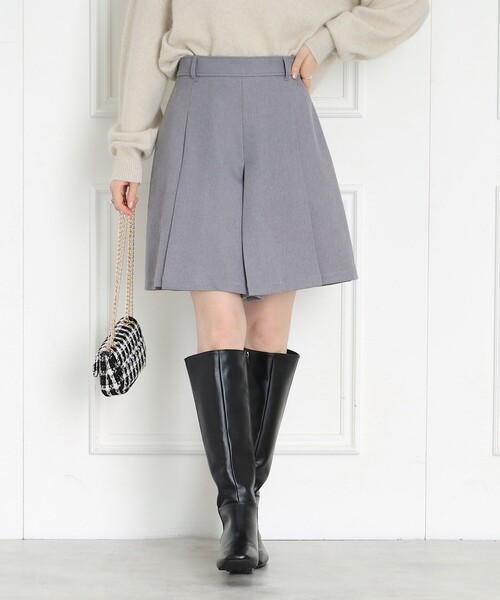 couture brooch（クチュールブローチ）の「◆【マシンウォッシャブル】ウーリッシュフレアキュロット（その他パンツ・レディース・グレー/ブラウン系その他・36/40/38）」の7枚目の写真