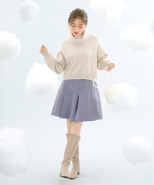 couture brooch（クチュールブローチ）の「◆【マシンウォッシャブル】ウーリッシュフレアキュロット（その他パンツ・レディース・グレー/ブラウン系その他・36/40/38）」の11枚目の写真