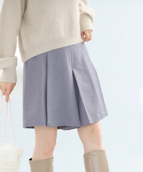 couture brooch（クチュールブローチ）の「◆【マシンウォッシャブル】ウーリッシュフレアキュロット（その他パンツ・レディース・グレー/ブラウン系その他・36/40/38）」の12枚目の写真