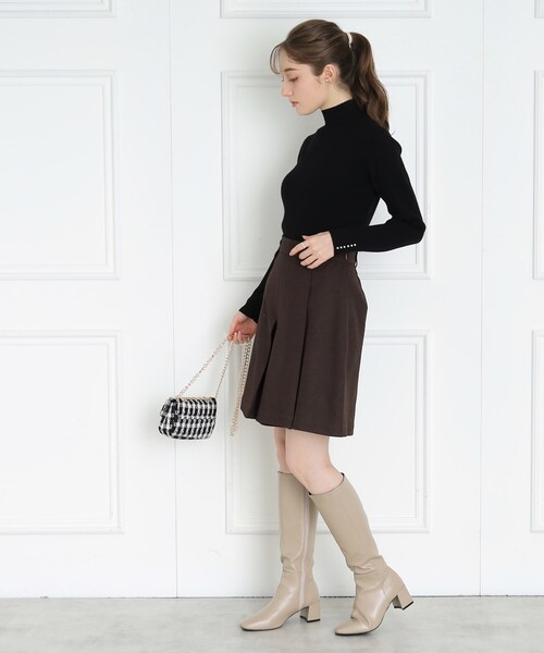 couture brooch（クチュールブローチ）の「◆【マシンウォッシャブル】ウーリッシュフレアキュロット（その他パンツ・レディース・グレー/ブラウン系その他・36/40/38）」の16枚目の写真