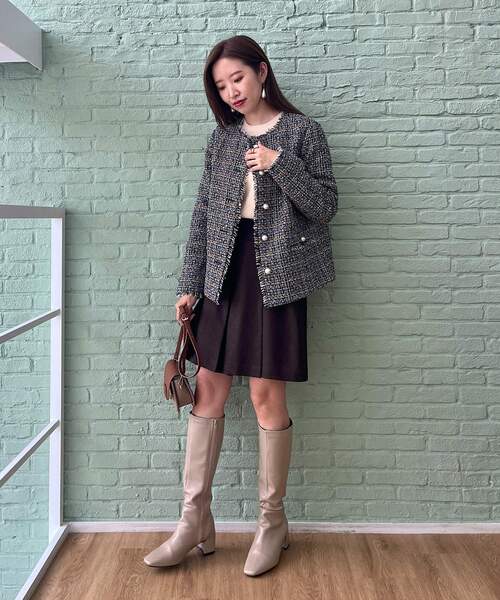 couture brooch（クチュールブローチ）の「◆【マシンウォッシャブル】ウーリッシュフレアキュロット（その他パンツ・レディース・グレー/ブラウン系その他・36/40/38）」の21枚目の写真