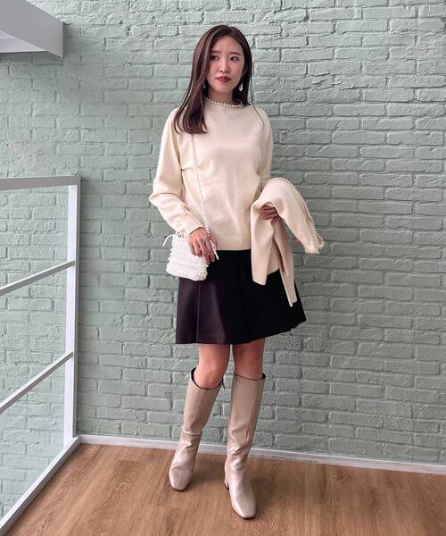 couture brooch（クチュールブローチ）の「◆【マシンウォッシャブル】ウーリッシュフレアキュロット（その他パンツ・レディース・グレー/ブラウン系その他・36/40/38）」の19枚目の写真