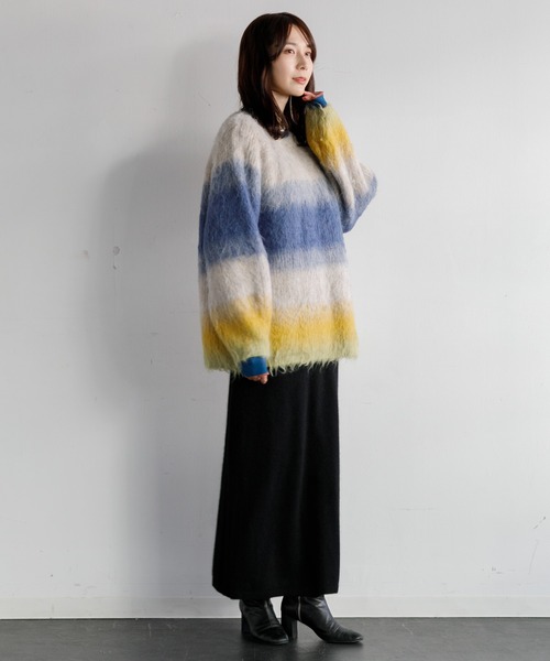 AMERICAN RAG CIE（アメリカンラグシー）の「ラクーンタイトニットスカート（スカート・レディース・ブラウン/ブラック・FREE）」の15枚目の写真