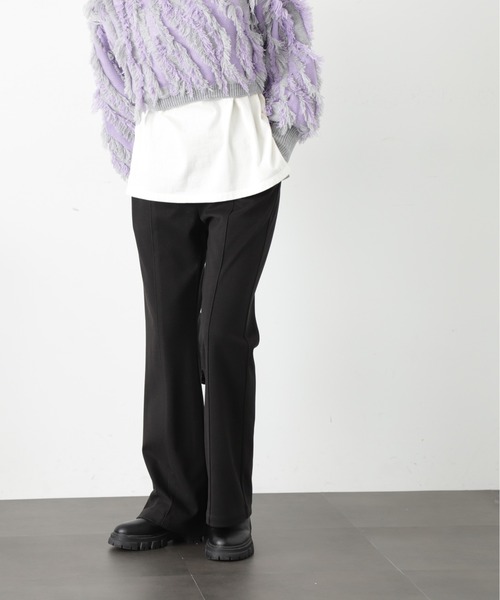 FREE'S MART（フリーズマート）の「◆ウォームジャージフレアパンツ（その他パンツ・レディース・ベージュ/ブラック/モカ・MEDIUM/SMALL/X-SMALL）」の4枚目の写真