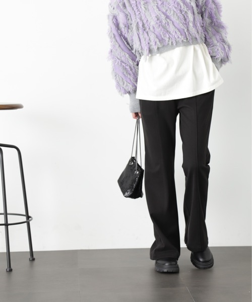 FREE'S MART（フリーズマート）の「◆ウォームジャージフレアパンツ（その他パンツ・レディース・ベージュ/ブラック/モカ・MEDIUM/SMALL/X-SMALL）」の6枚目の写真