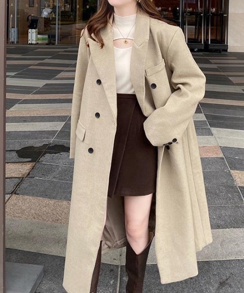 deux amour(ドゥーザムール)の「胸あきデザインリブハイネックプルオーバー(その他トップス・レディース・オレンジ/ブラック/アイボリー/ホワイト/グリーン/ブラウン・FREE)」の9枚目の写真