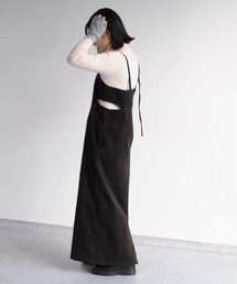 cepo | コーデュロイ スリットキャミワンピース(ワンピース)