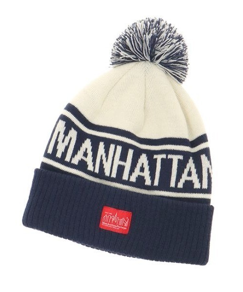 Manhattan Portage（マンハッタンポーテージ）の「Manhattan Portage/マンハッタンポーテージ ビーニー PONPON JACQUARD WATCH MP218（ニットキャップ/ビーニー・メンズ・ブラック/ネイビー/ブラウン/レッド・FREE）」の3枚目の写真