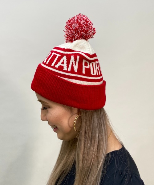 Manhattan Portage（マンハッタンポーテージ）の「Manhattan Portage/マンハッタンポーテージ ビーニー PONPON JACQUARD WATCH MP218（ニットキャップ/ビーニー・メンズ・ブラック/ネイビー/ブラウン/レッド・FREE）」の8枚目の写真