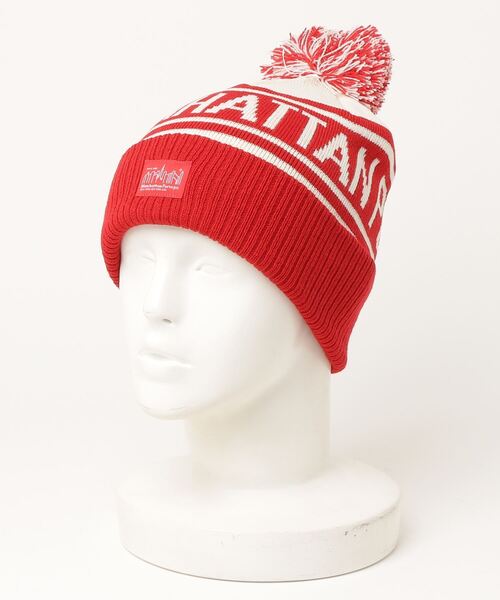Manhattan Portage（マンハッタンポーテージ）の「Manhattan Portage/マンハッタンポーテージ ビーニー PONPON JACQUARD WATCH MP218（ニットキャップ/ビーニー・メンズ・ブラック/ネイビー/ブラウン/レッド・FREE）」の14枚目の写真