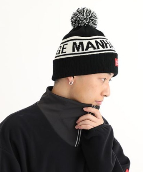 Manhattan Portage（マンハッタンポーテージ）の「Manhattan Portage/マンハッタンポーテージ ビーニー PONPON JACQUARD WATCH MP218（ニットキャップ/ビーニー・メンズ・ブラック/ネイビー/ブラウン/レッド・FREE）」の18枚目の写真