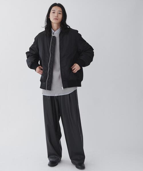 THE STANDARD（ザスタンダード）の「WEGO/ナイロンMA-1（MA-1・メンズ・カーキ/ブラック・MEDIUM/LARGE）」の14枚目の写真