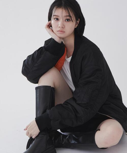 THE STANDARD（ザスタンダード）の「WEGO/ナイロンMA-1（MA-1・メンズ・カーキ/ブラック・MEDIUM/LARGE）」の15枚目の写真