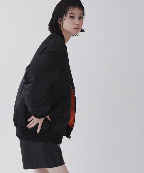 THE STANDARD（ザスタンダード）の「WEGO/ナイロンMA-1（MA-1・メンズ・カーキ/ブラック・MEDIUM/LARGE）」の16枚目の写真