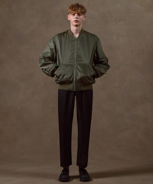 THE STANDARD（ザスタンダード）の「WEGO/ナイロンMA-1（MA-1・メンズ・カーキ/ブラック・MEDIUM/LARGE）」の5枚目の写真