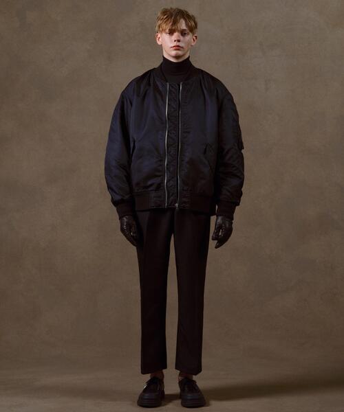 THE STANDARD（ザスタンダード）の「WEGO/ナイロンMA-1（MA-1・メンズ・カーキ/ブラック・MEDIUM/LARGE）」の3枚目の写真