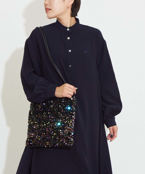 CONVERSE TOKYO（コンバーストウキョウ）の「SEQUINS SHOULDER BAG（ショルダーバッグ・レディース・マルチ/シルバー/ブラック・FREE）」の6枚目の写真