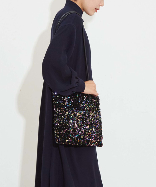 CONVERSE TOKYO（コンバーストウキョウ）の「SEQUINS SHOULDER BAG（ショルダーバッグ・レディース・マルチ/シルバー/ブラック・FREE）」の7枚目の写真