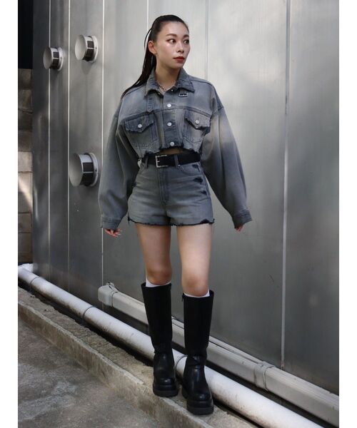 EVRIS（エヴリス）の「フリンジデザインデニムジャケット