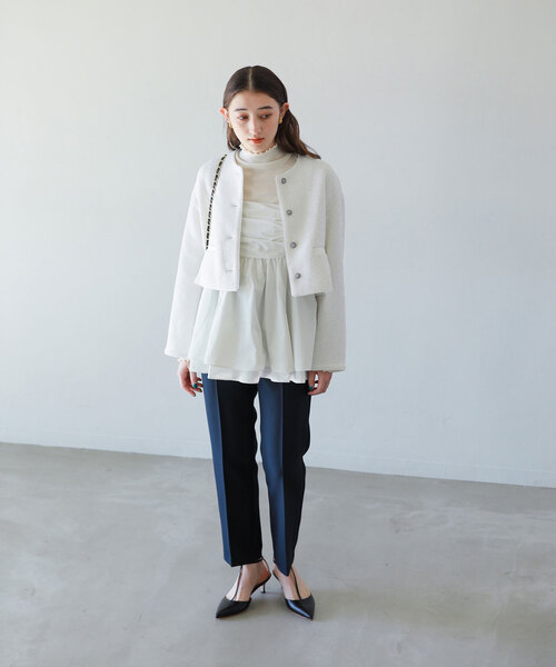 La TOTALITE（ラトータリテ）の「ラメツィードビジュージャケット