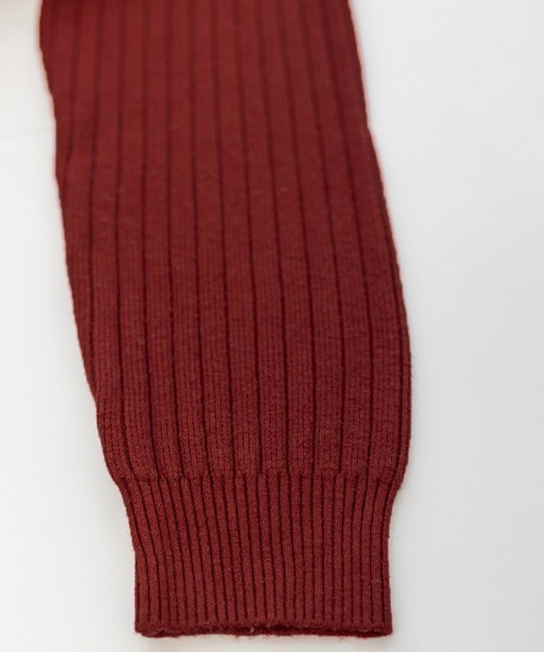 Miniministore(ミニミニストア)の「リブニットワンピース ロング丈 vネック(ワンピース・レディース・ワインレッド/ブラック/アイボリー・フリー)」の16枚目の写真