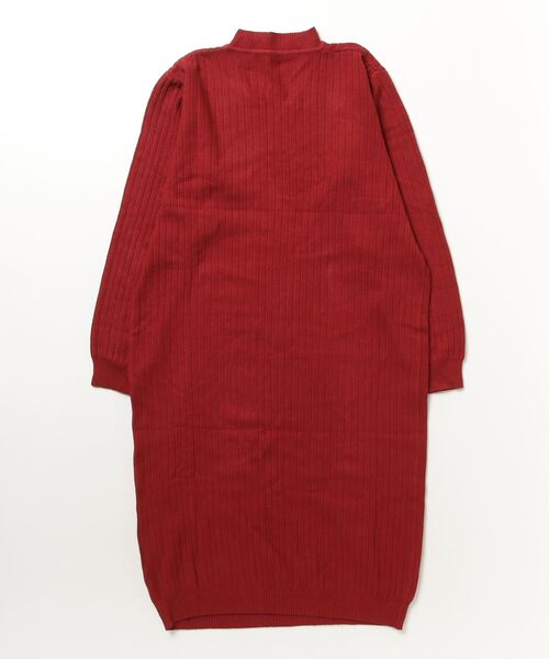 Miniministore(ミニミニストア)の「リブニットワンピース ロング丈 vネック(ワンピース・レディース・ワインレッド/ブラック/アイボリー・フリー)」の20枚目の写真