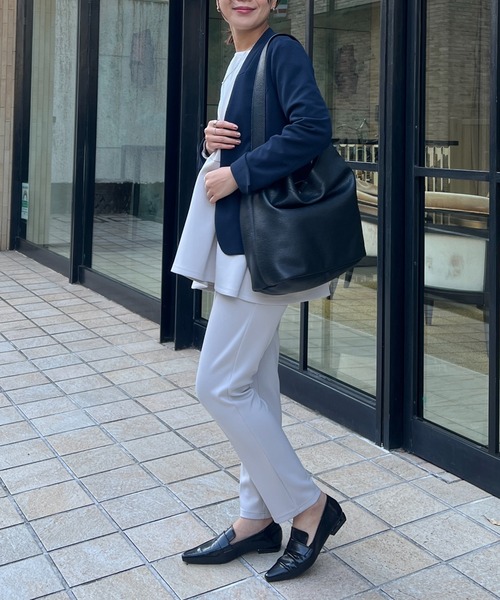 un dix cors（アンディコール）の「フェイクレザーショルダーバッグ（ショルダーバッグ・レディース・ブラック/アイボリー・FREE）」の15枚目の写真