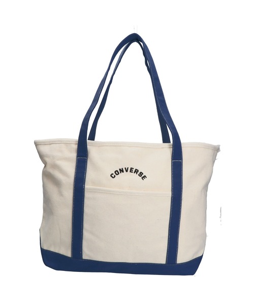 CONVERSE（コンバース）の「【CONVERSE/コンバース】CV ARCH TOTE BAG L アーチロゴトートL（トートバッグ・メンズ・グリーン/ホワイト/ネイビー/ブラック・FREE）」の4枚目の写真