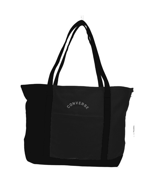 CONVERSE（コンバース）の「【CONVERSE/コンバース】CV ARCH TOTE BAG L アーチロゴトートL（トートバッグ・メンズ・グリーン/ホワイト/ネイビー/ブラック・FREE）」の2枚目の写真